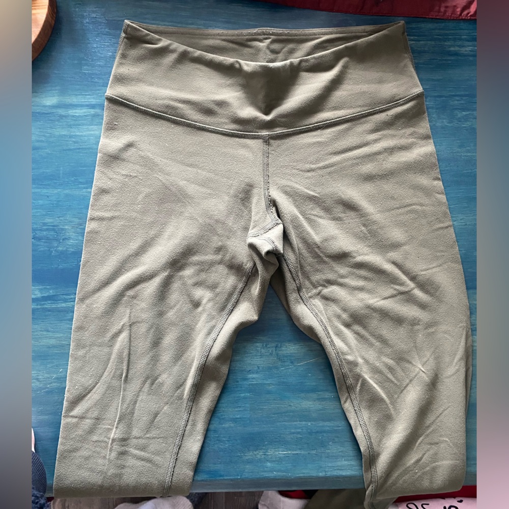 Lululemon leggings olive green (size 6)